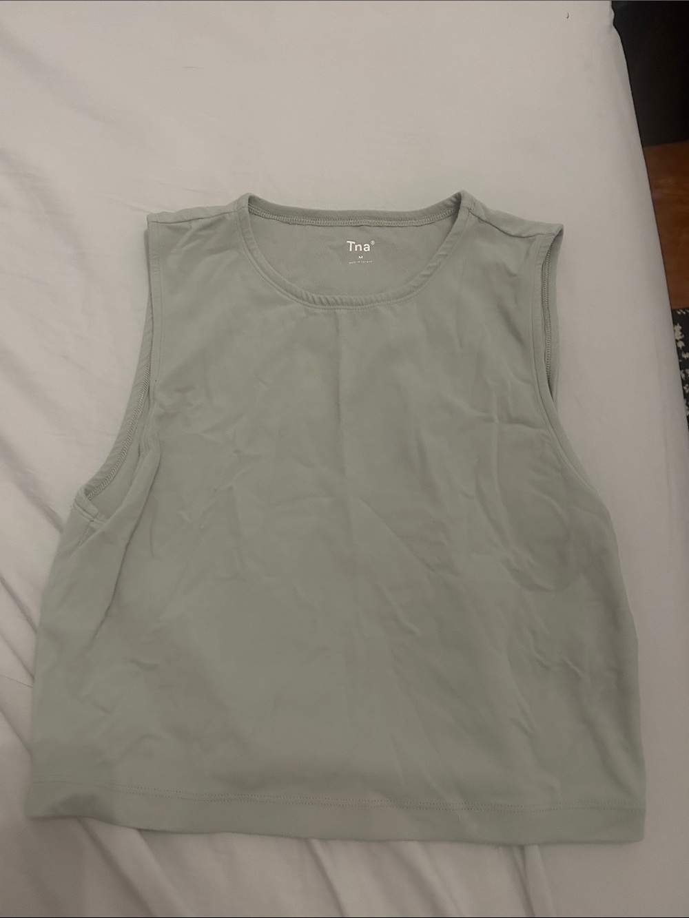 TNA Women's Sage Green butter Muscle Tank